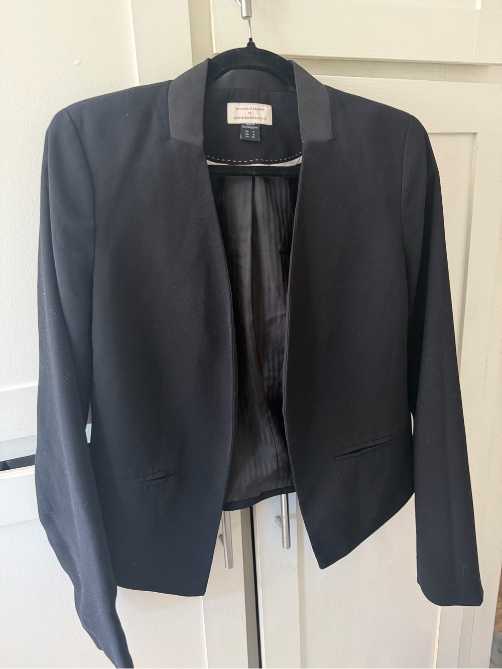 Anthropologie Essential Black Blazer Size 4